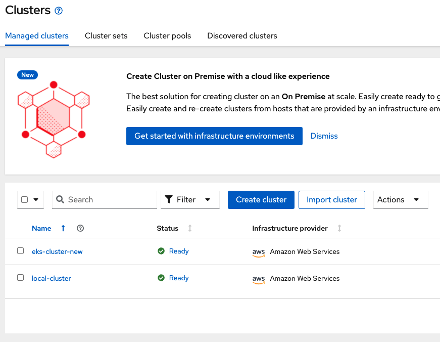 How to Import an Amazon EKS Cluster Into Red Hat Advanced Cluster